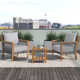 Chauncie Teak Outdoor Seating Group with Cushions