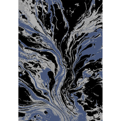 Galaxy Series Abrstract Black/Gray/Ivory/Beige Area Rug