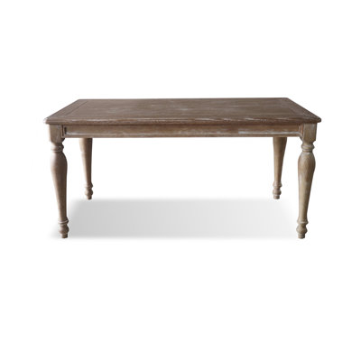 Image de table rectangulaire en bois massif et manufacturé