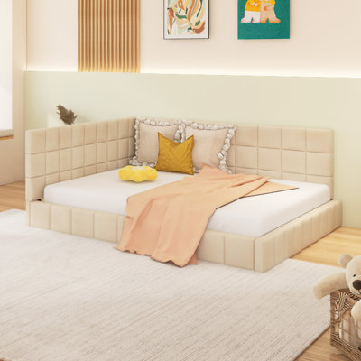 Full Size Upholstered Daybed/Sofa Bed Frame