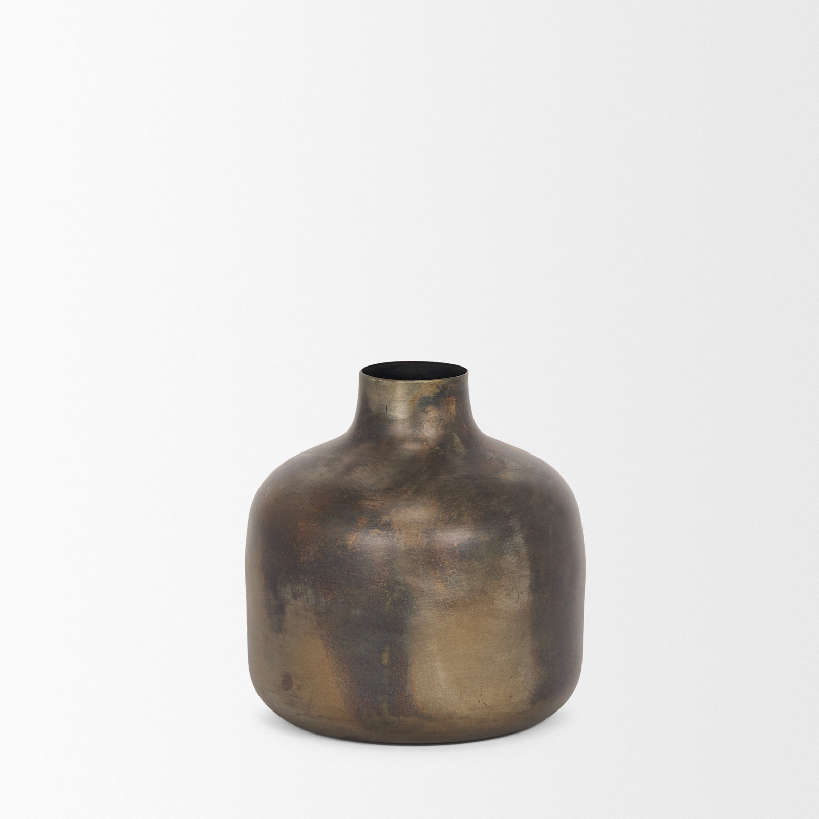 Bantice Metal Table Vase, 6.5" H x 6.3" W x 6.3" D