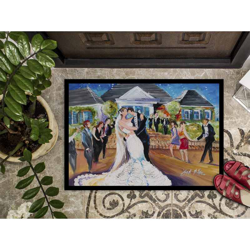 Paillasson d’intérieur anti-dérapant our wedding day, Rectangle 2 pi x 3 pi