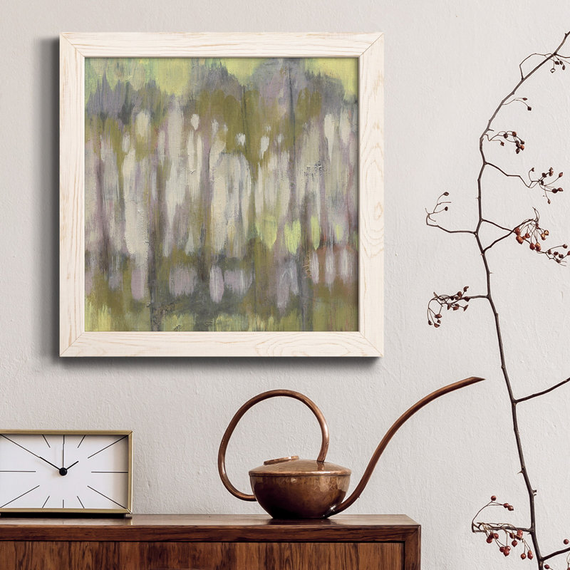 Arbres de vitrail I - Toile encadrée de qualité supérieure - Prêt à être accroché, H 31,5 po x l 31,5 po x P 1,5 po