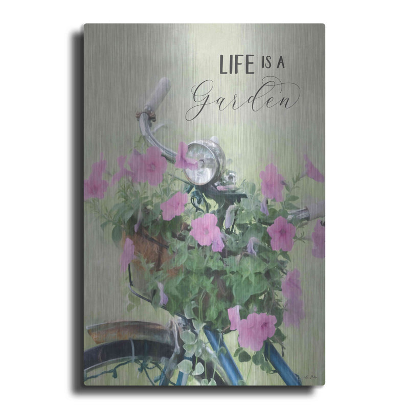 «Life Is A Garden» par Lori Deiter, H 24 po x l 16 po