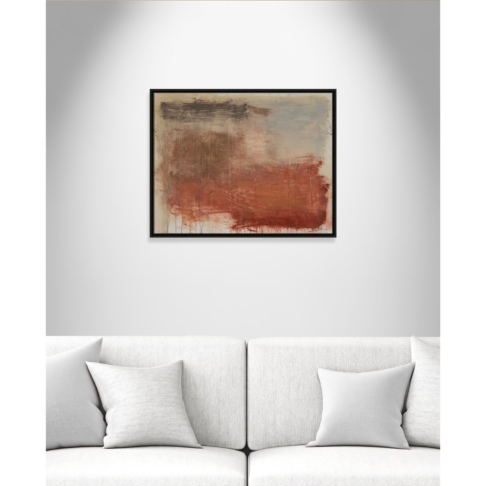 Colin "Autumn Over The Riviera" Print, Espresso, 23.5" H x 29.5" W