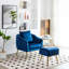 Fauteuil d'appoint avec repose-pieds-446476384