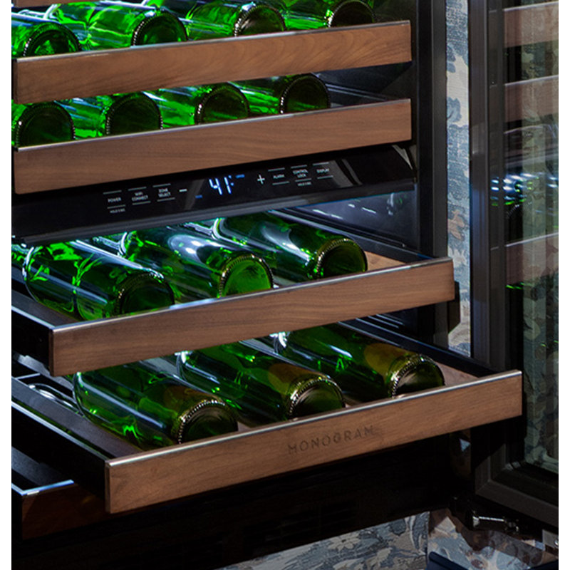 Monogram 24" Under Counter Panel-Ready Wine Reserve With Accessories, Statement, Stainless Steel