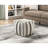 Multi-Color Upholstered Seat - Fabric , 6.5Lb Weight Modern Pouf Cover, Package