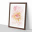 Pink Dahlia Flower Abstract - Picture Frame Painting Print-56859420-56859424