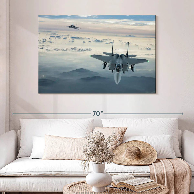 Mait F-15 Fighter Jet, 32" H x 48" W