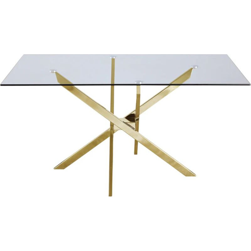 Table de salle à manger Arias, Doré