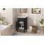 Ensemble de meuble-lavabo autoportant de 18 po avec lavabo en céramique, ensemble de meuble-lavabo simple autoportant avec porte à fermeture douce, tablette réglable, style français, pieds pleins-126232903