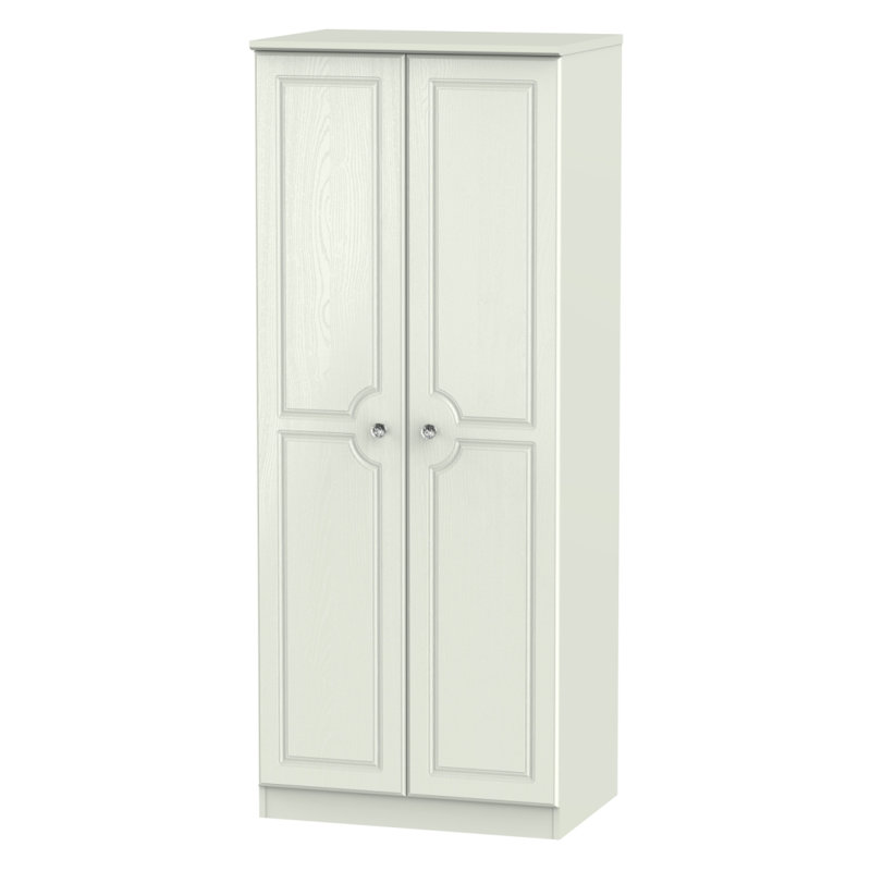 Fully Assembled 2 Door Wardrobe, Kashmir Matt Veneer
