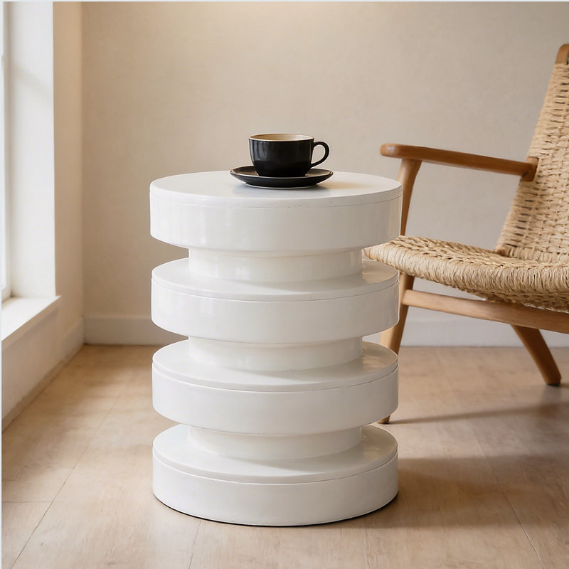 Table de bout ronde à 3 niveaux Modern