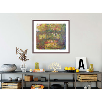 Pont japonais par Claude Monet, impression giclée sur cadre