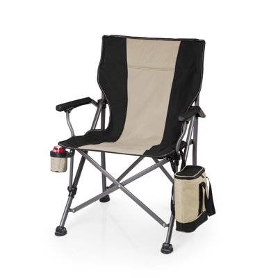 Outlander XL Camping Chair with Cooler - Heavy Duty Beach Chair - Outdoor Folding Chair with 400 lb weight capacity Dustin by Arlmont & Co.