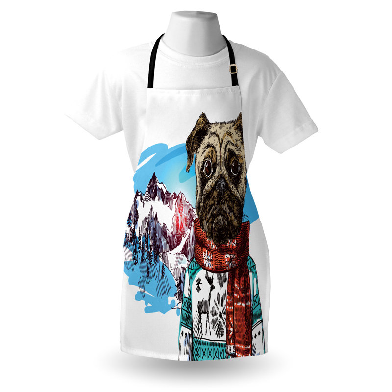 No Pattern Bib Apron