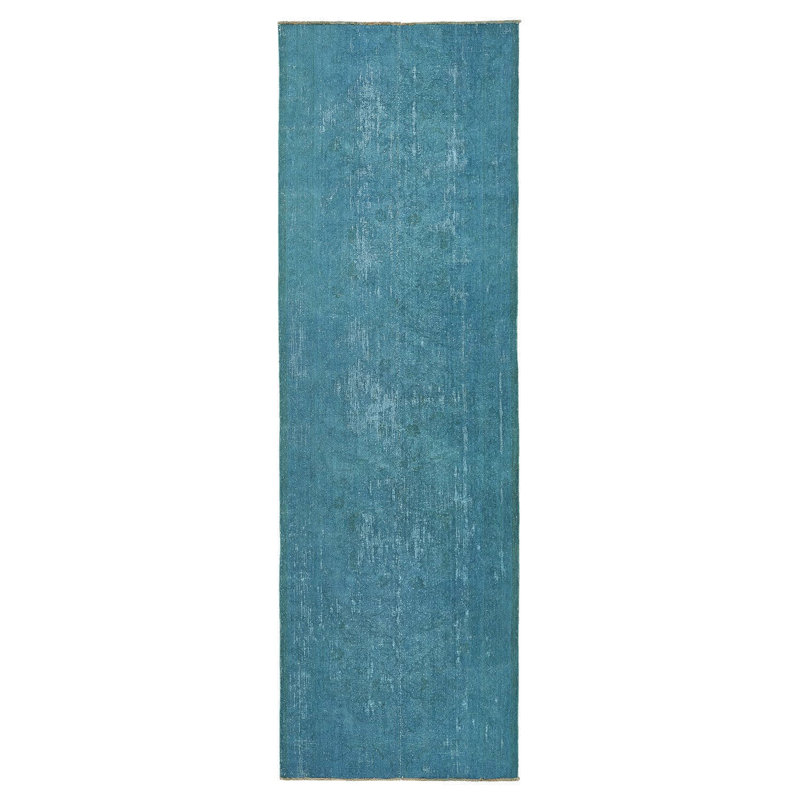 Blue Samsara Wool Runner - 3'7" x 11'7"