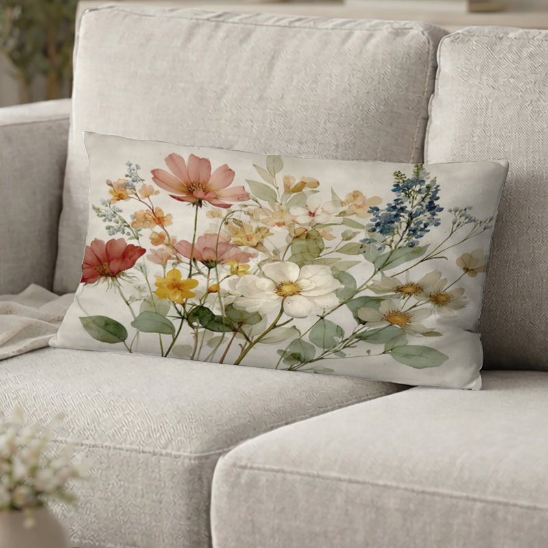 Coussin Wildflowers, H 12 po x l 20 po