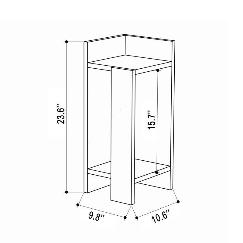 Halie Nightstand, White, 1
