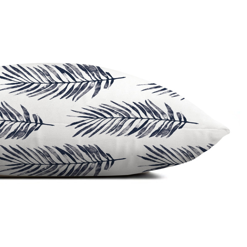 Candelo Outdoor Square Pillow Cover & Insert, Navy