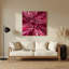 Art mural Op mauve en métal 52