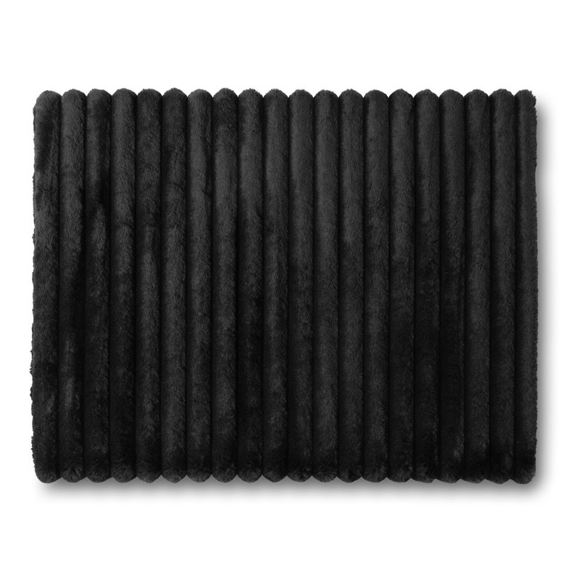 Rainha? -Plush Foam Dorm Headboard -, Black