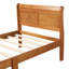 Structure de lit simple en bois massif avec tête de lit et - Convient à un matelas simple, à une plateforme sans sommier, à un support à lattes, facile à assembler-487561162