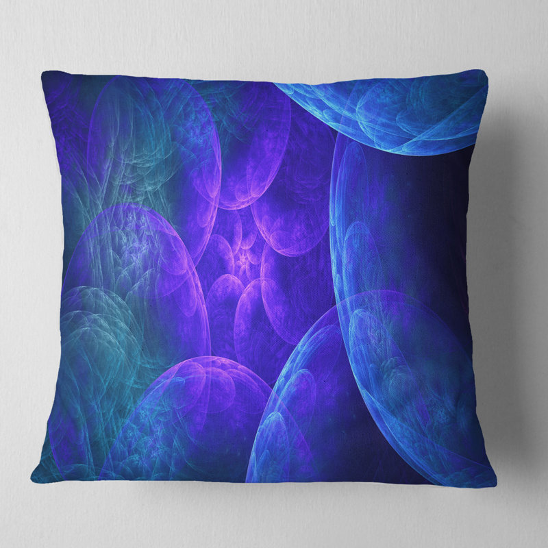 Biblical Sky with Clouds - Abstract Printed Pillow, 18" x 18", Blue, Throw Pillow