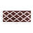 Freida 24x60-inch Cotton Bathroom Rug with Trellis Pattern and Non-Slip Base - Machine Washable-2038635432