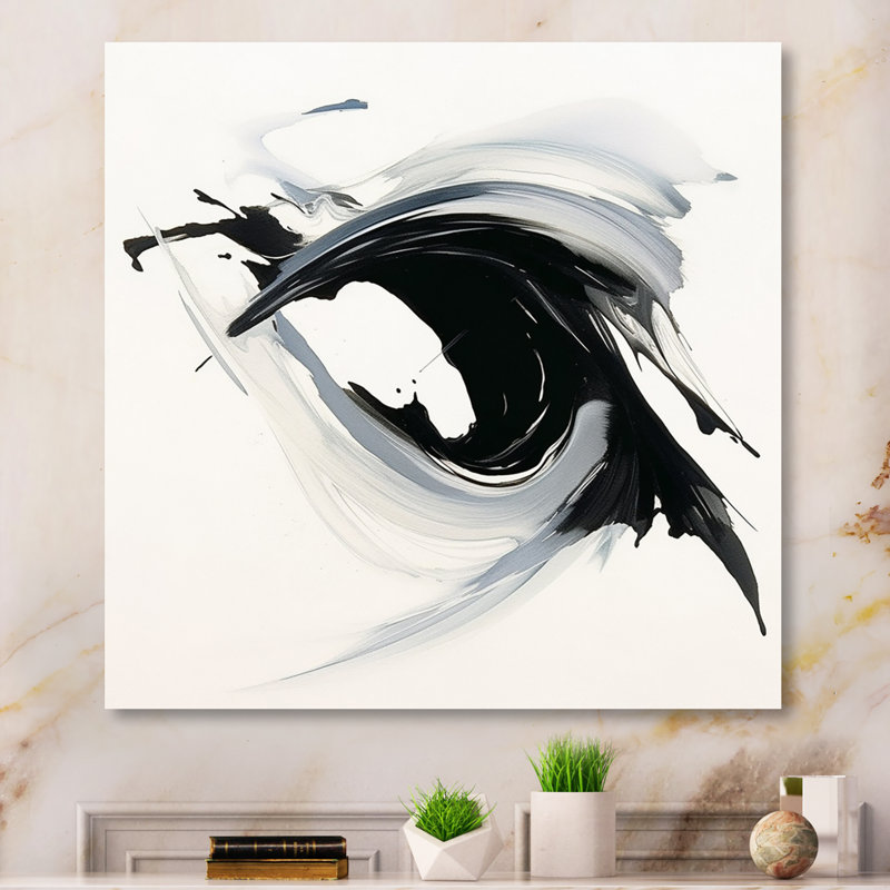 Abstrait neutre X sur toile, Toile tendue, H 44 po x l 34 po x P 1,5 po