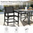 All-Weather HDPE Patio Dining Chairs with Wood Texture Finish,premium comfortable textilene fabric-418504223