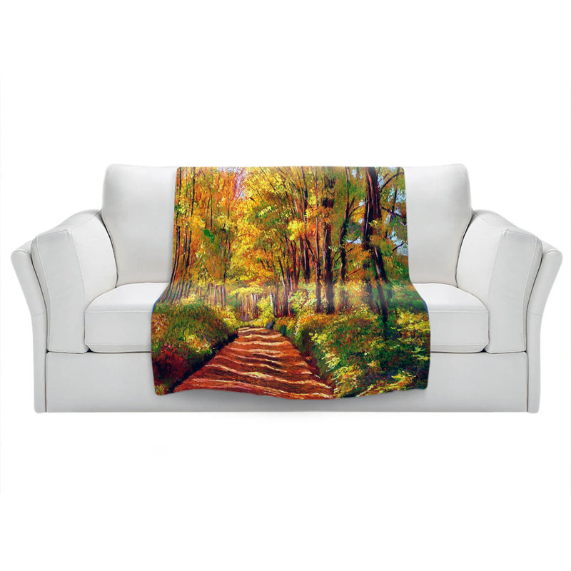Hand Woven Throw Blanket, 51" x 60"
