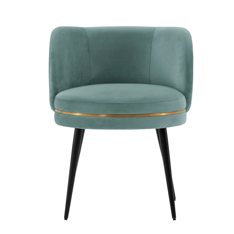 Levenson Velvet Side Chair Dining Chair, 1, Mint Green
