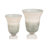 Glass Vase with Aluminum Connector and Stone Base in Glam Style Crafted from Glass Metal and Stone-2122176113