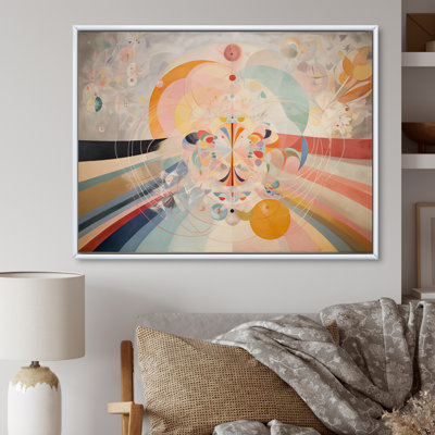 Reproduction d'art sur toile, spirale abstraite cosmique