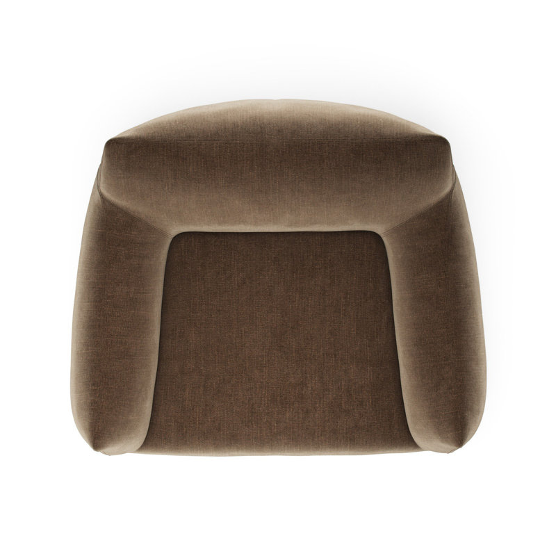 Margot Swivel Armchair, Altair Mushroom Polyester