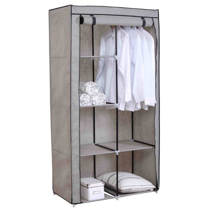 43'' Adjustable Portable Wardrobe, Gray