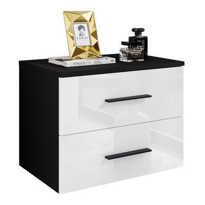 Fai 55cm W Manufactured Wood Bedside Table