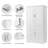 Tall and Wide Bathroom Storage Cabinet with Doors and Three Drawers-662504080