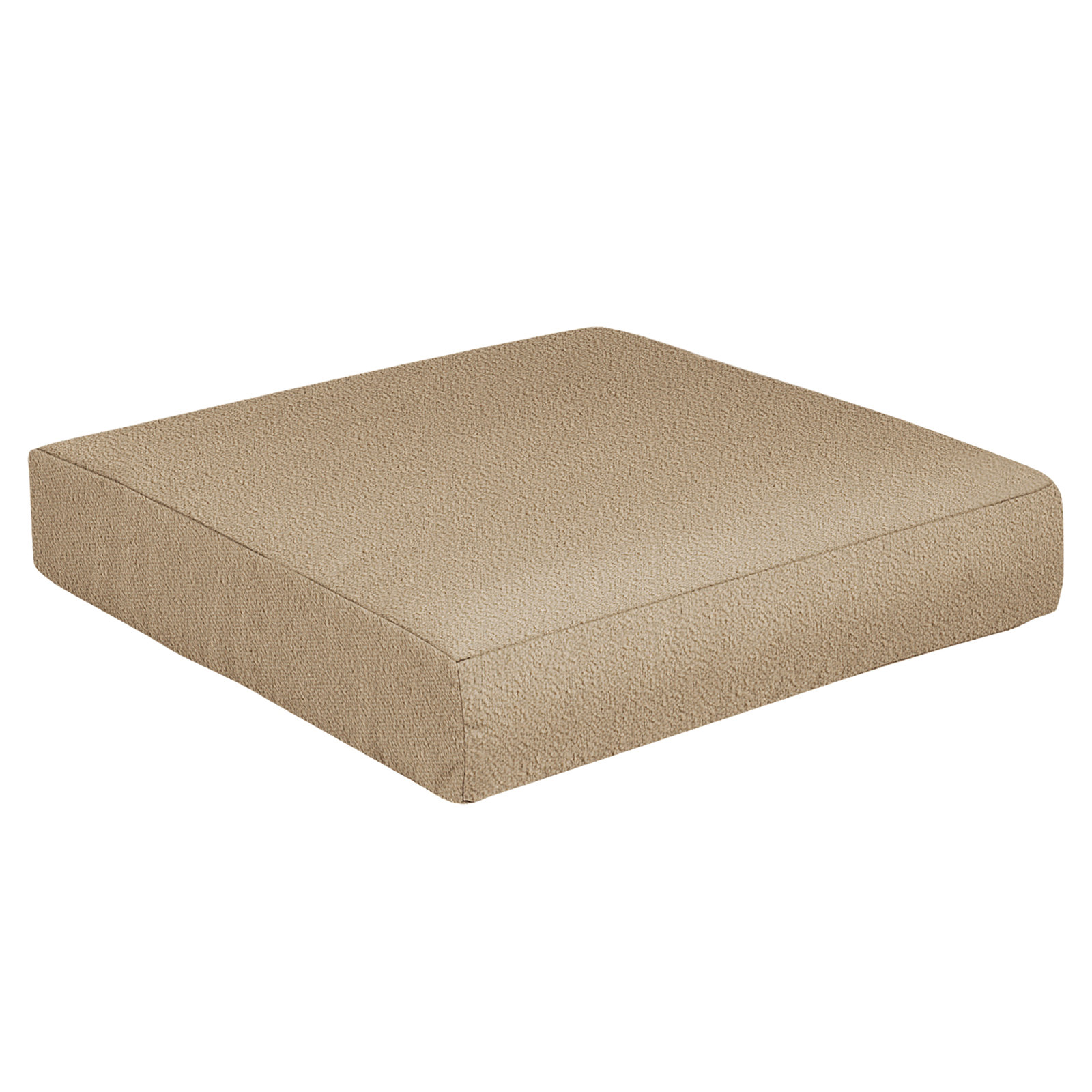 Amorina Outdoor Seat Cushion, Beige, 23 in W x 27 in D x 5 in H