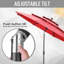 Parasol de marché à 3 niveaux 10 pi avec base-66401581