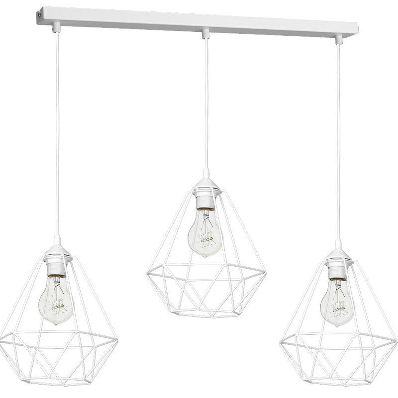 Salman 3 - Light Kitchen Island Pendant, White