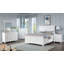 Commode de style transitionnel 1Pc avec 5 tiroirs et poignées rondes en feutrine