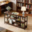 Table d'appoint attrayante, canapé rustique, console