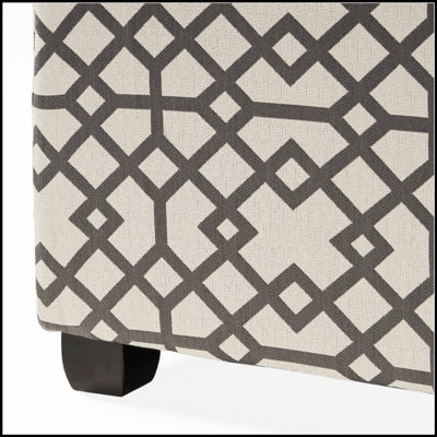 OTTOMAN RICHMOND STORAGE avec motif unique et beaucoup de rangement pour le salon, le bureau ou la chambre à coucher