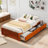Eliana Solid Wood Platform Storage Bed-207451459