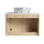 Ensemble de meuble-lavabo simple mural 30 po avec lavabo en céramique-1229568071