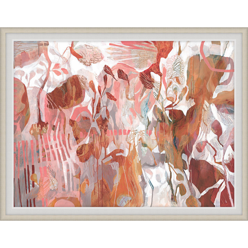 Pink Tracks 1 Print by Bronwyn Barton, 39" H x 50" W