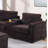 Contemporary Style 4Pc L-Shaped Sectional Set USB Cup Holder Cushion Back Loveseat Plastic Legs Cocktail Ottoman Square Arms Primary Living Room-928928491